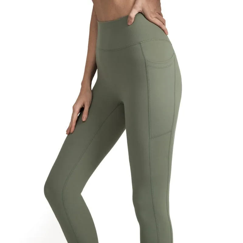 PowerThick High Waist Yoga Pants with Pockets