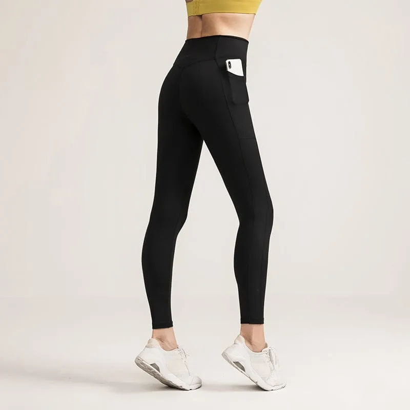 PowerThick High Waist Yoga Pants with Pockets