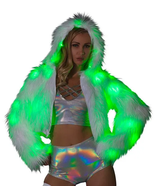 Rave CL524 - Light-Up Hooded Cropped Jacket - J. Valentine