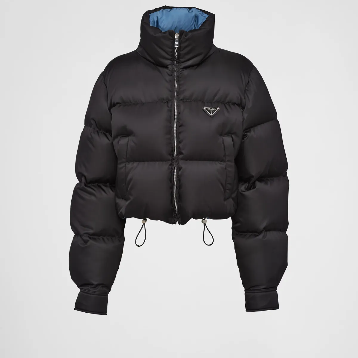 Re-Nylon cropped down jacket