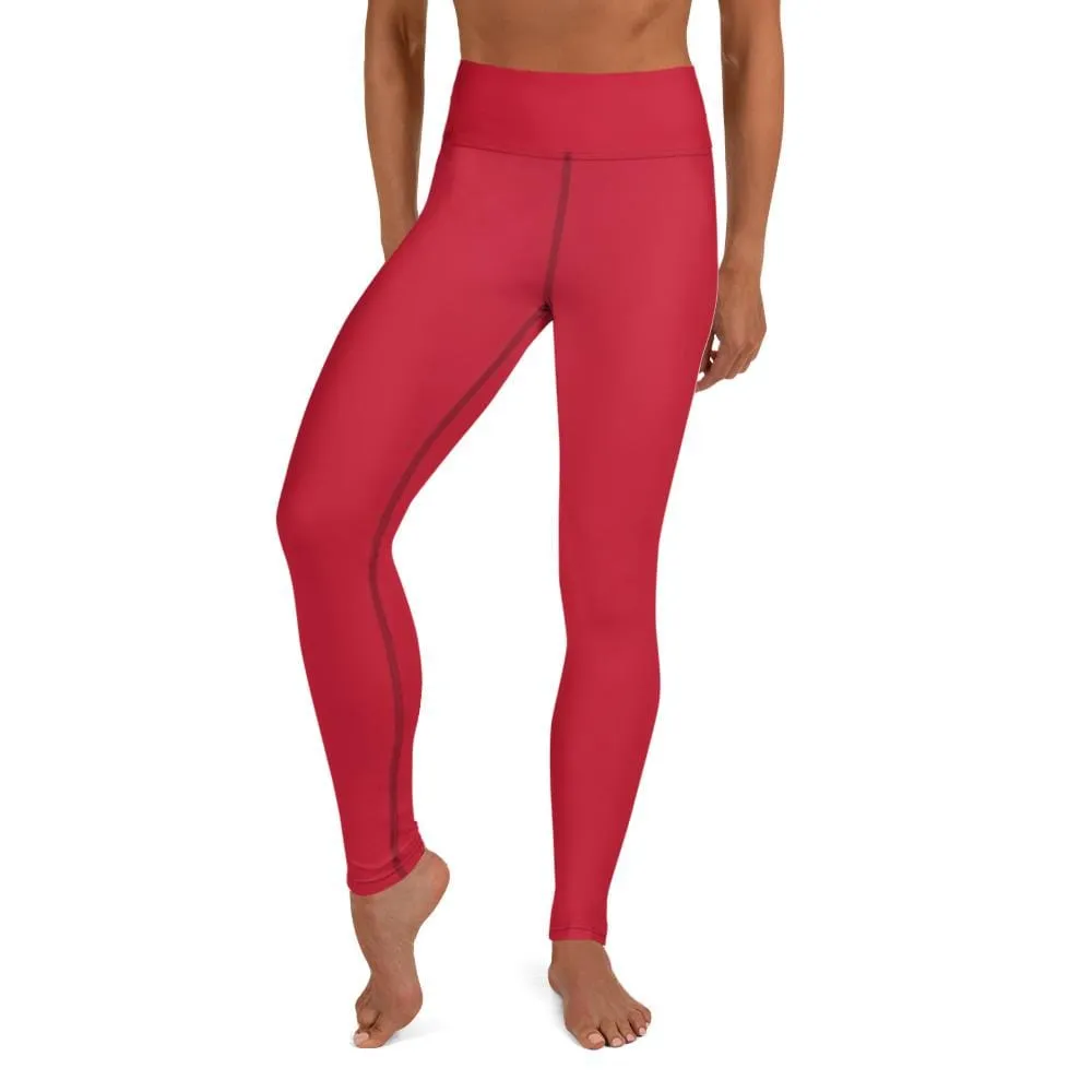 Red SS Premium Standard ~ High-Waist Leggings