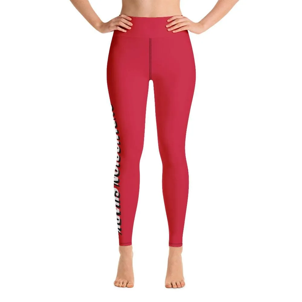 Red SS Premium Standard ~ High-Waist Leggings