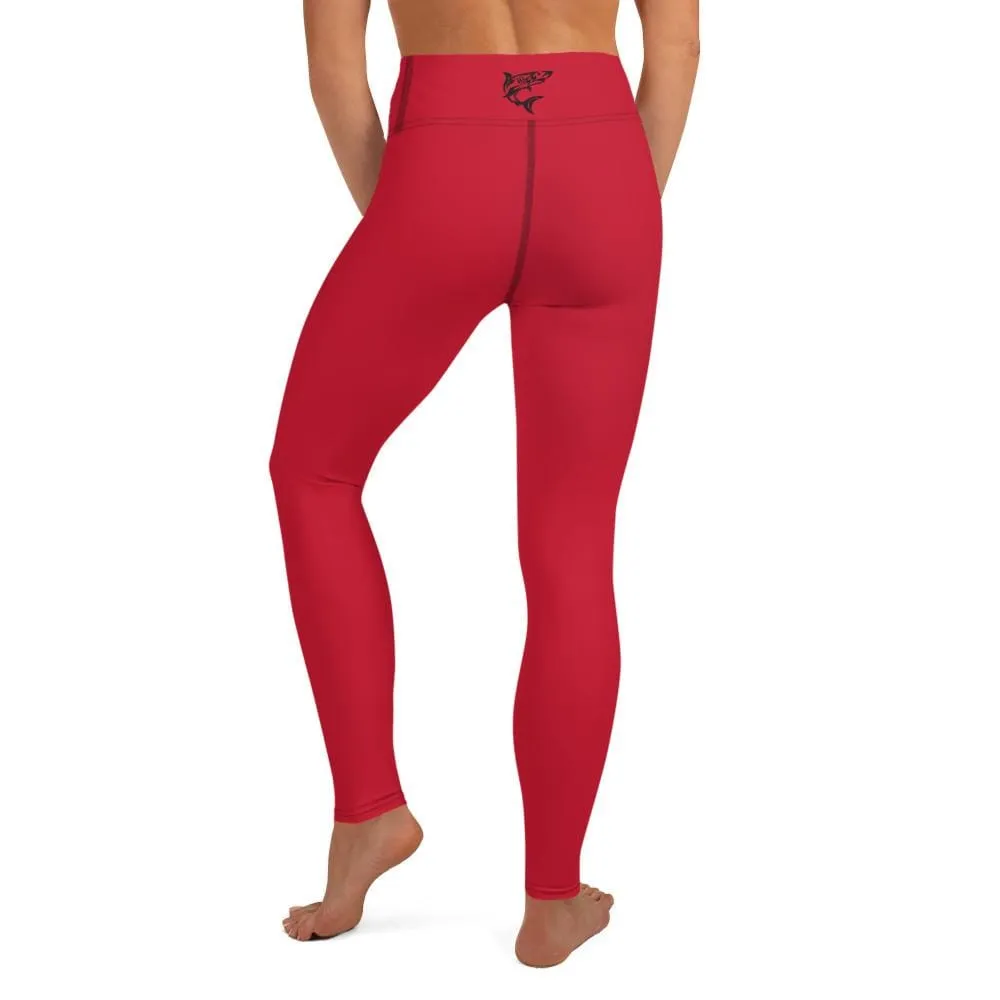 Red SS Premium Standard ~ High-Waist Leggings