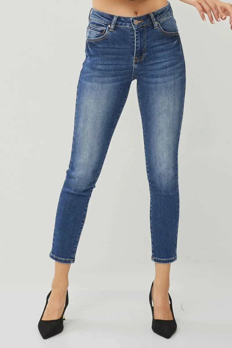 Risen Jeans - High Rise Basic Ankle Skinny Jeans - RDP5586