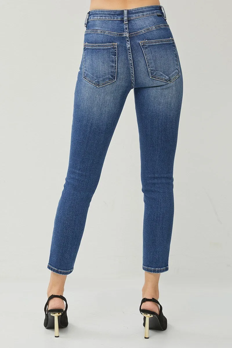 Risen Jeans - High Rise Basic Ankle Skinny Jeans - RDP5586