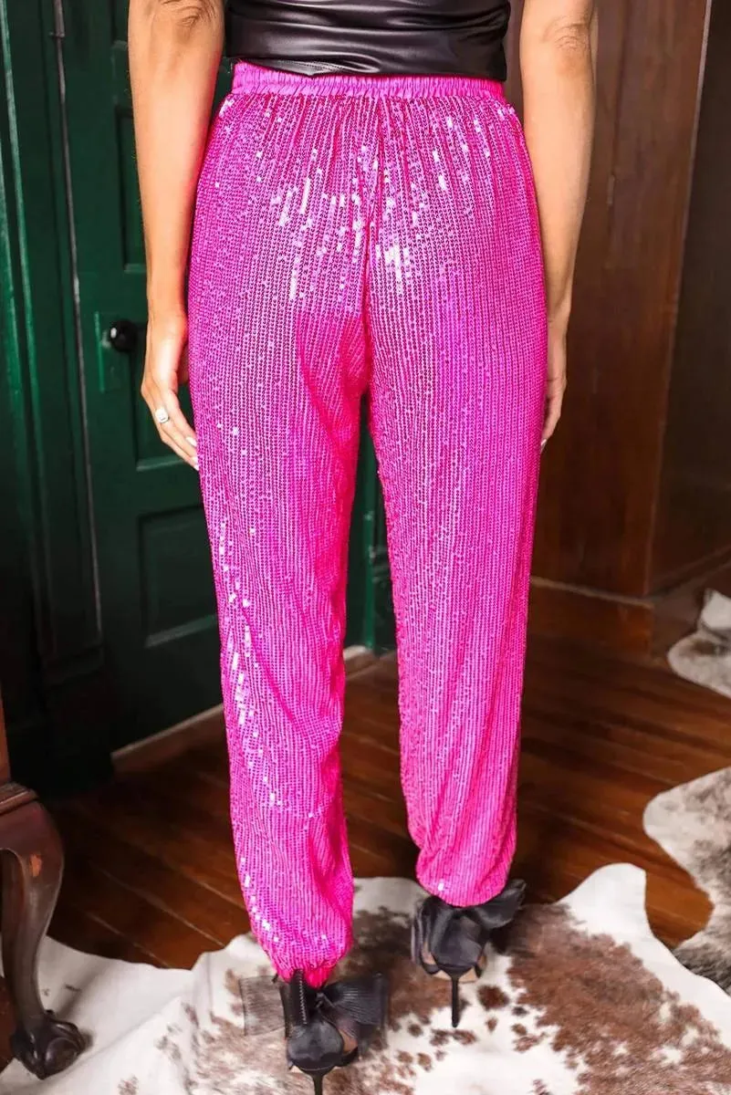 Shop Stylish and Casual Sequin Jogger Pants Now!