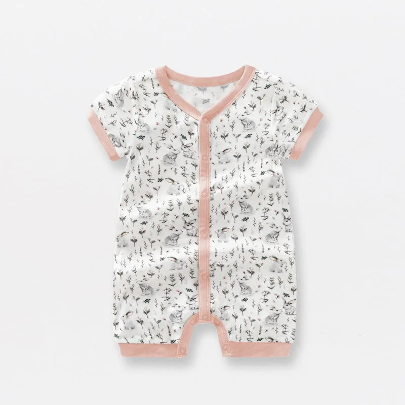 Short Sleeve Summer Bamboo Cotton Onesie (Take 2 for $42)