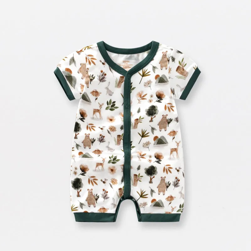 Short Sleeve Summer Bamboo Cotton Onesie (Take 2 for $42)