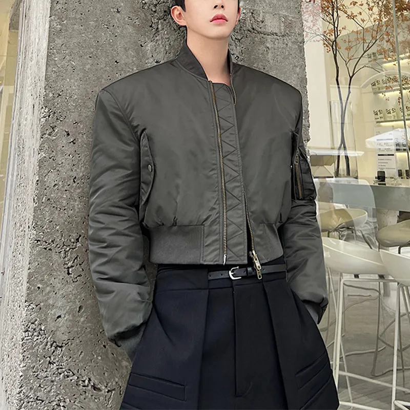 Single-breasted Cropped Jacket