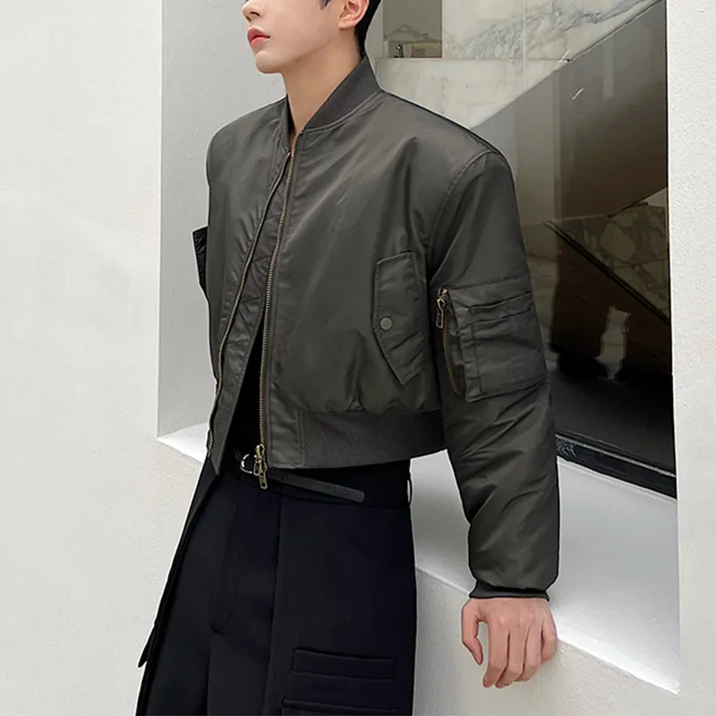 Single-breasted Cropped Jacket