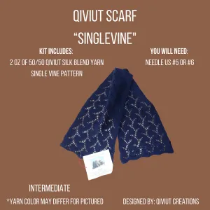 Single Vine Scarf Knitting Kit