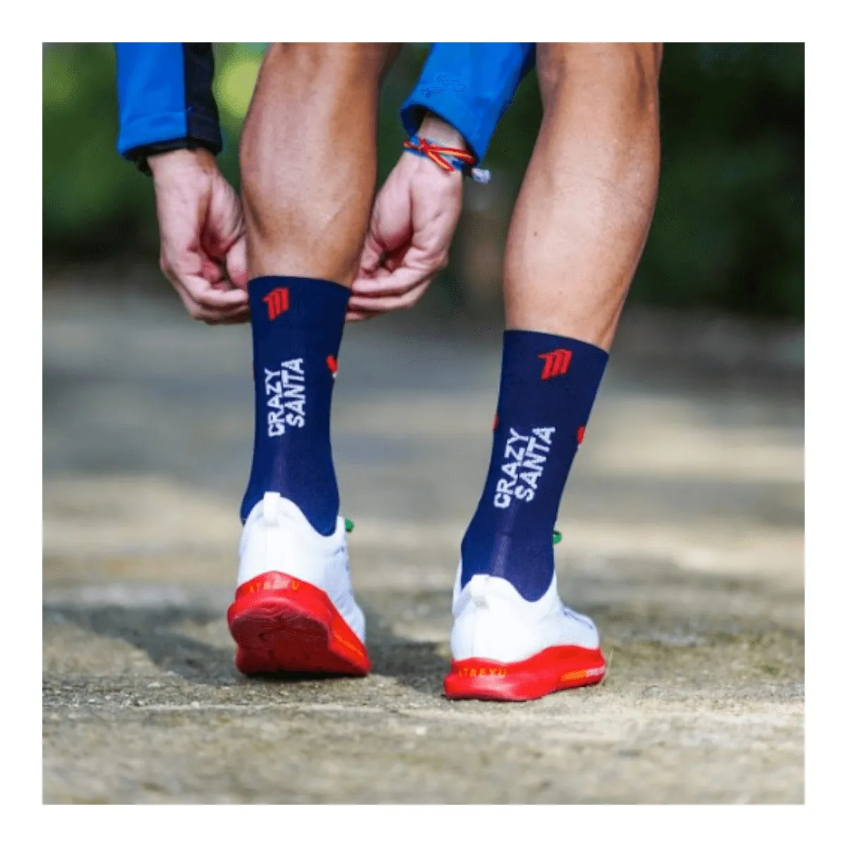 Sporcks Crazy Santa Socks Navy blue