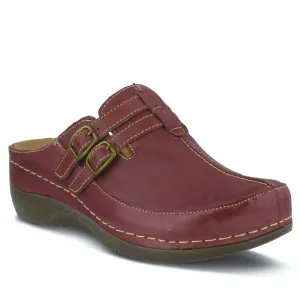 Spring Step Shoes Happy Women's Leather Slip On Clogs