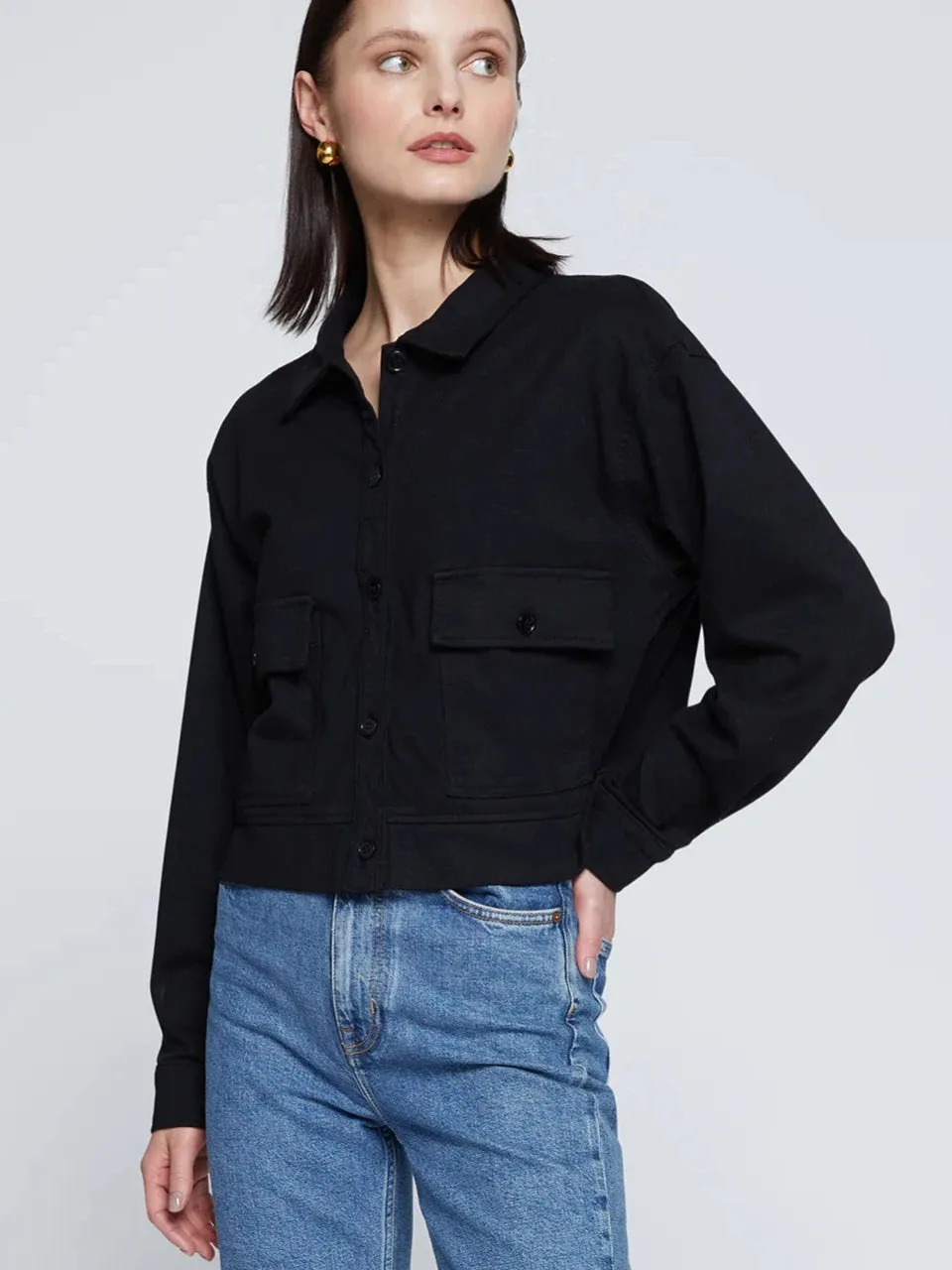 Stateside Ponte Cropped Jacket