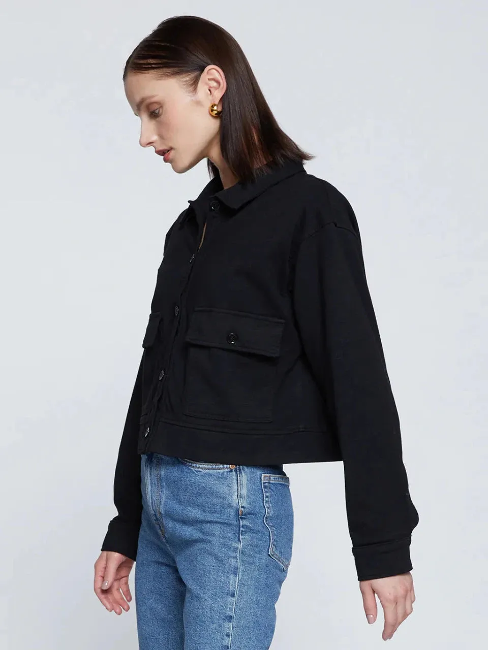 Stateside Ponte Cropped Jacket