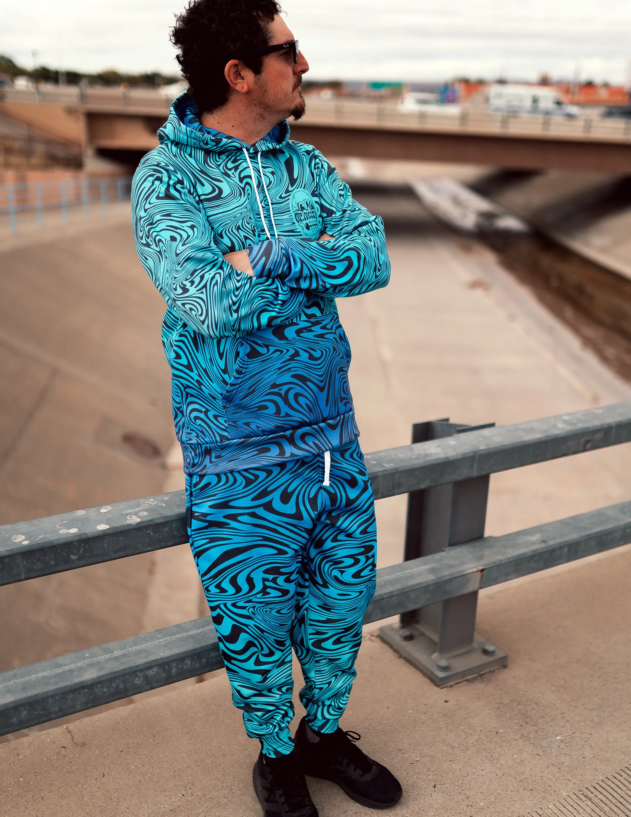 Swirls Collection - Electric Nightfall JOGGERS