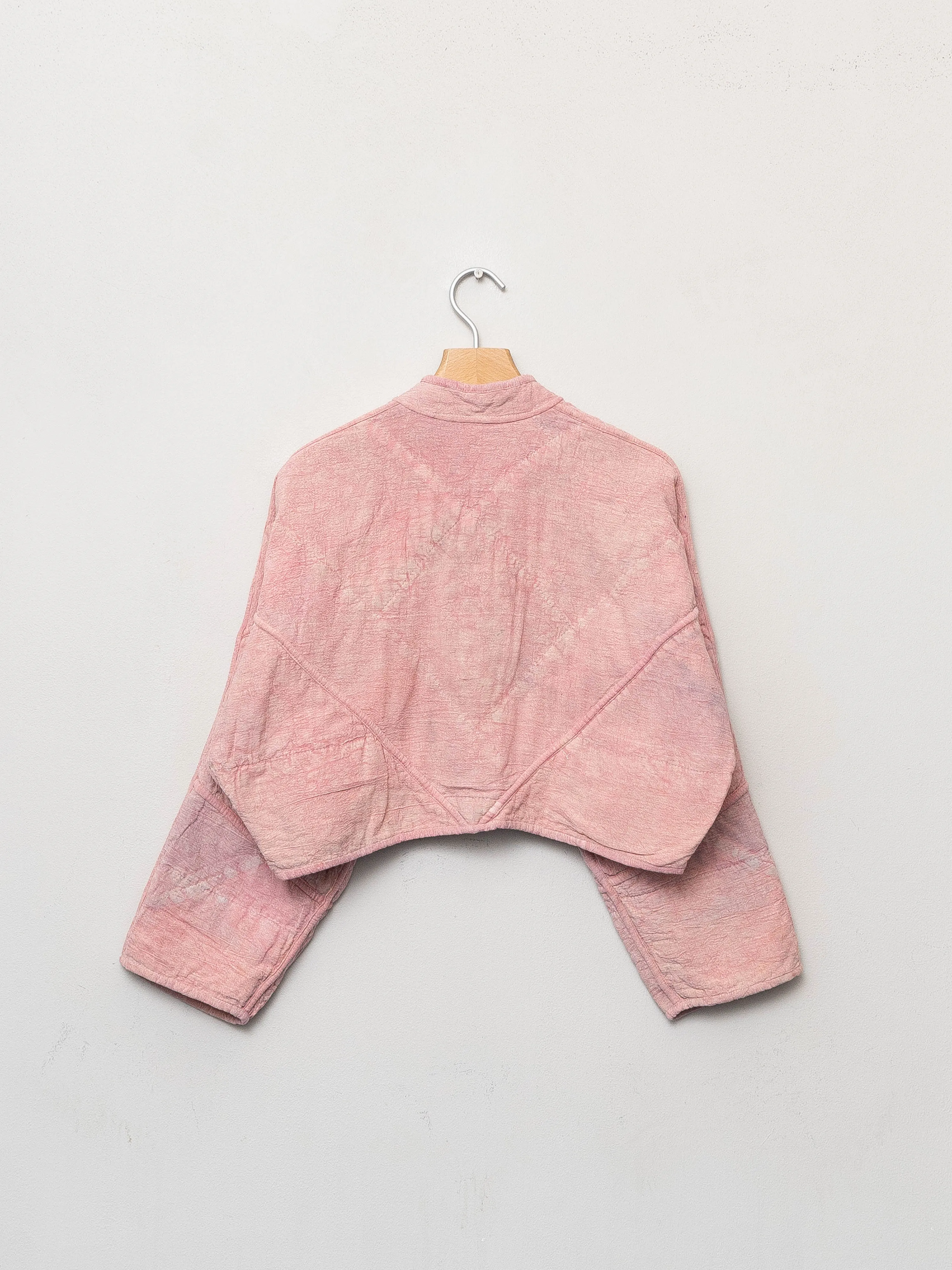 The Kaira Cropped Suzani Cut Out Kantha Jacket