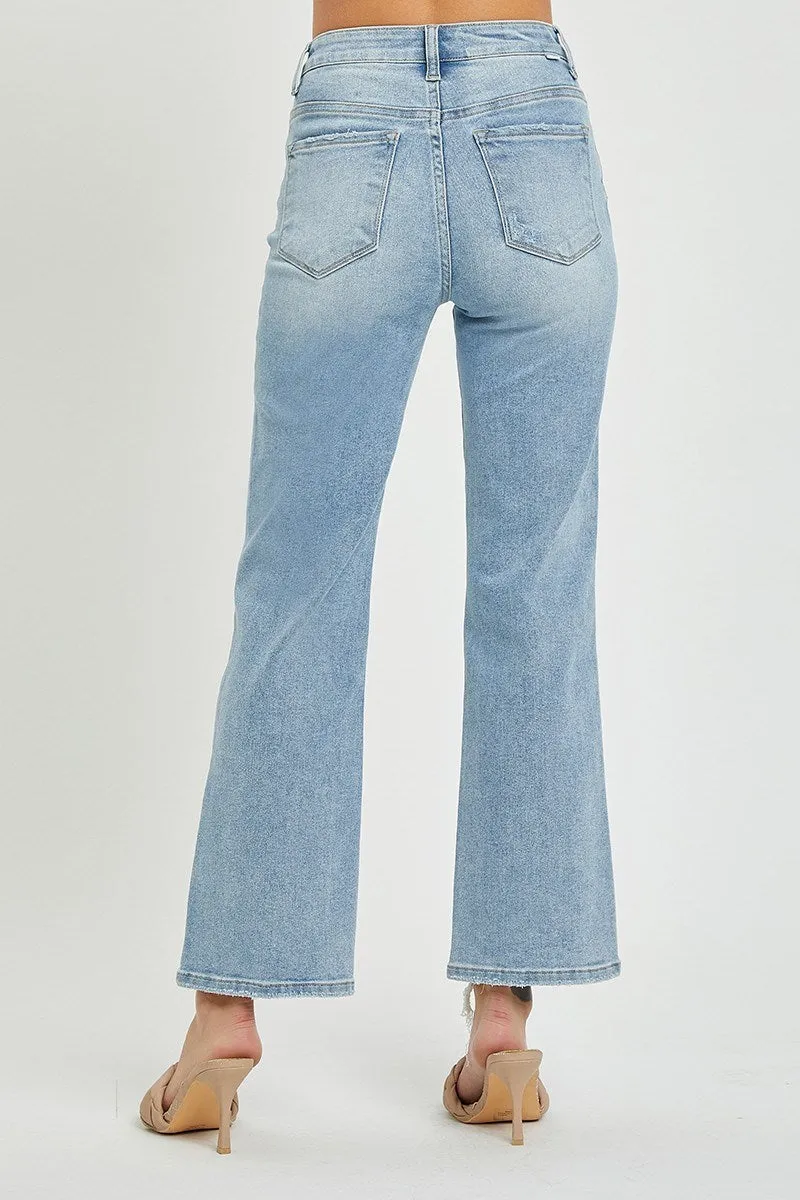 The Rachel High Rise Straight Jeans