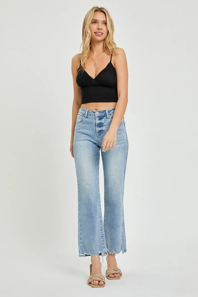 The Rachel High Rise Straight Jeans