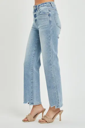 The Rachel High Rise Straight Jeans