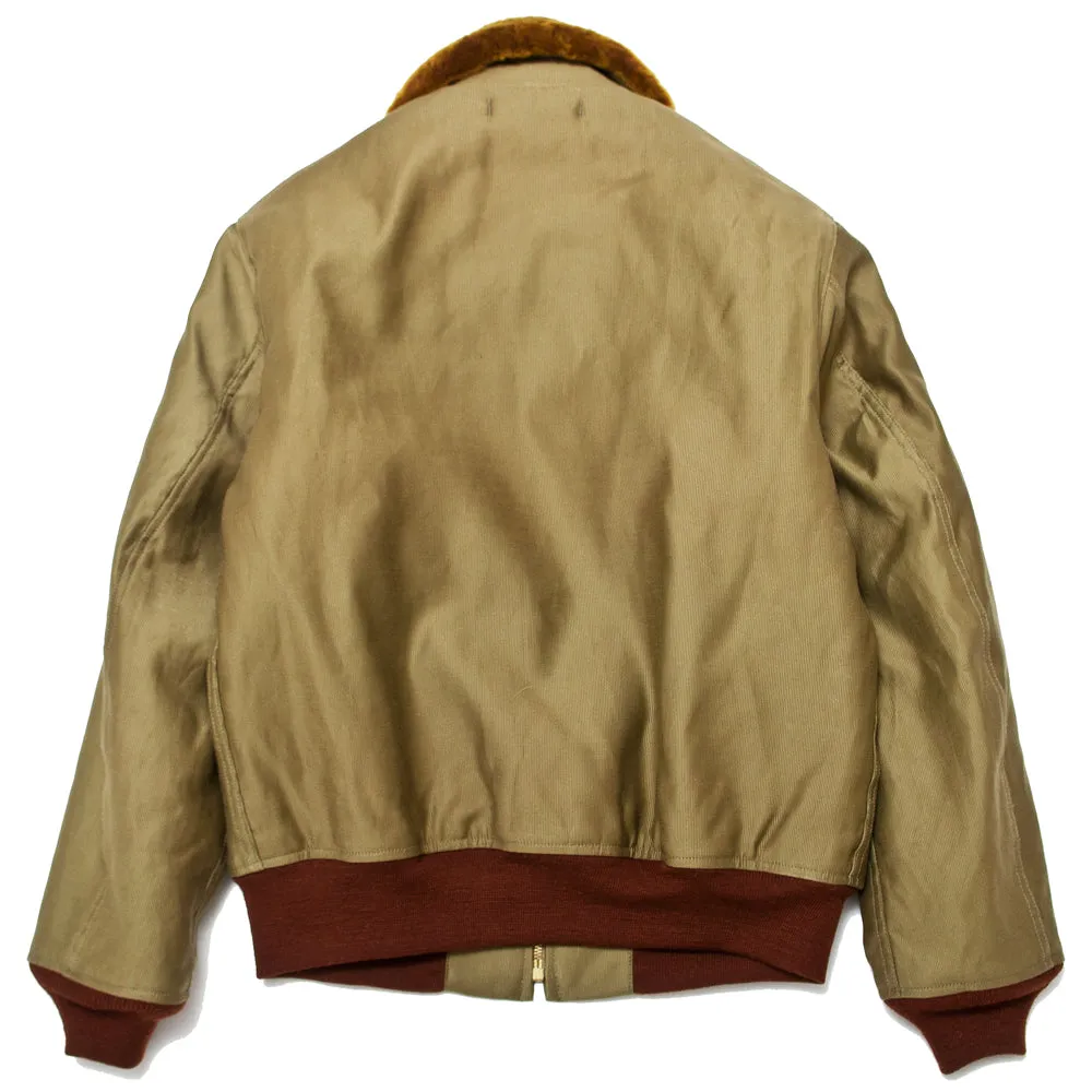 The Real McCoy's MJ19111 U.S.N. Cotton Flight Jacket Khaki