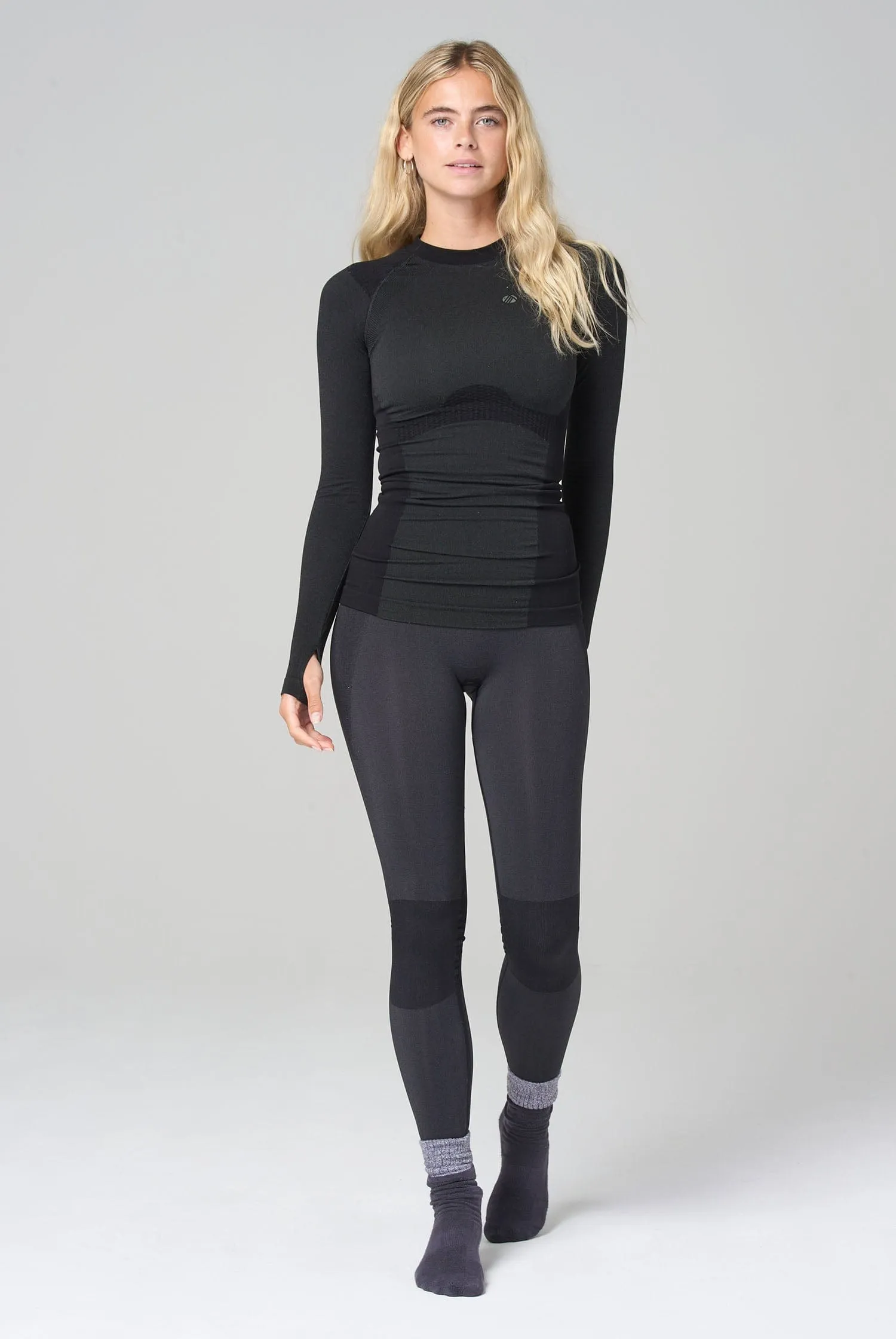 Thermal Seamless Base Layer Tights - Black