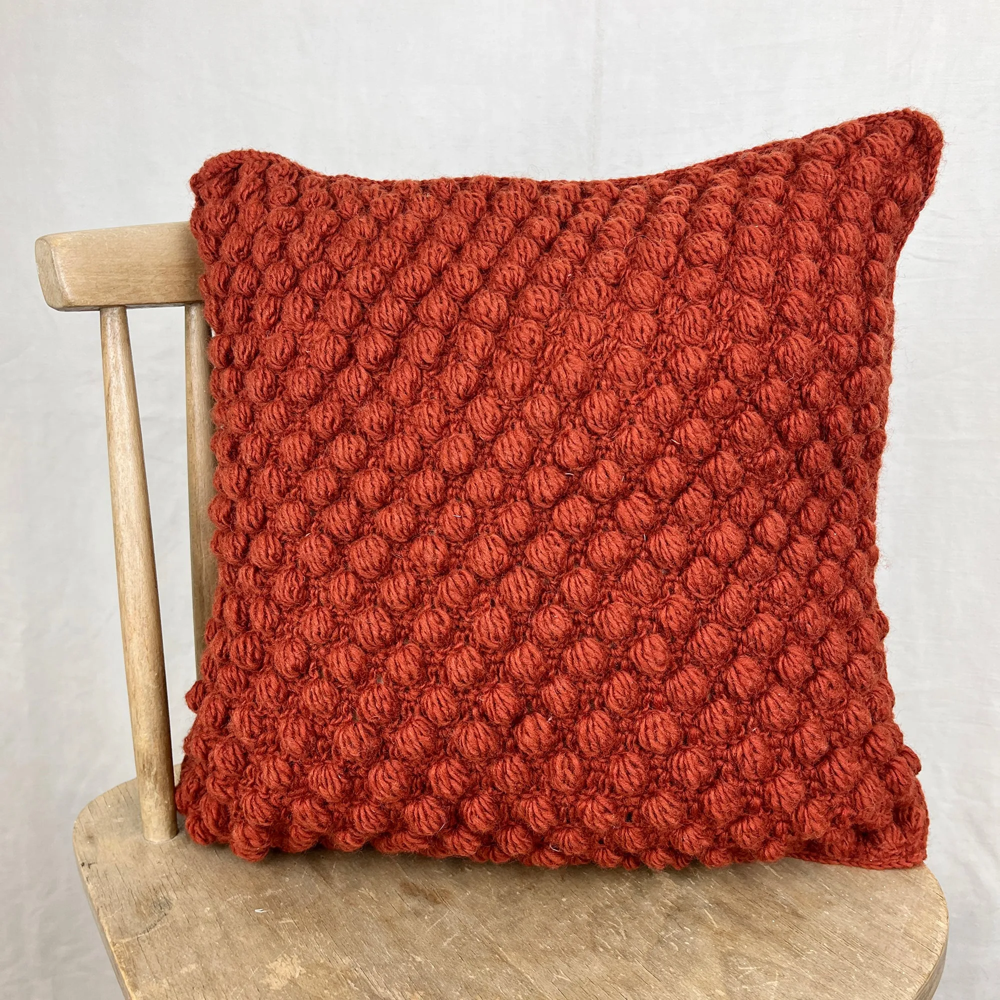 TRIPTI Chunky Boho Bobble Wool Cushion Cover 40cm (WS)