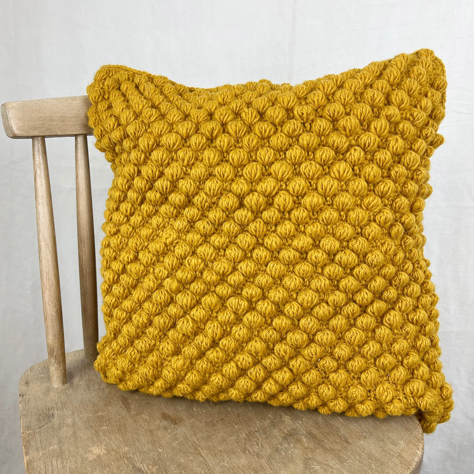 TRIPTI Chunky Boho Bobble Wool Cushion Cover 40cm (WS)