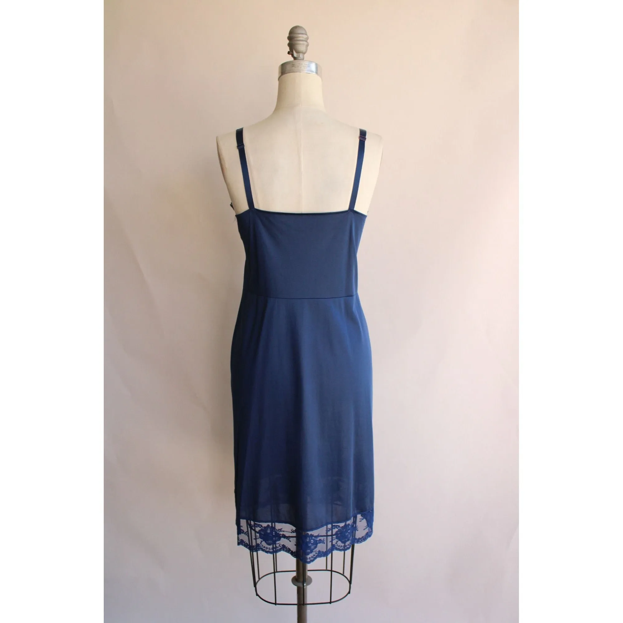 Vintage 1970s 1980s Blue Komar Slip Size 38