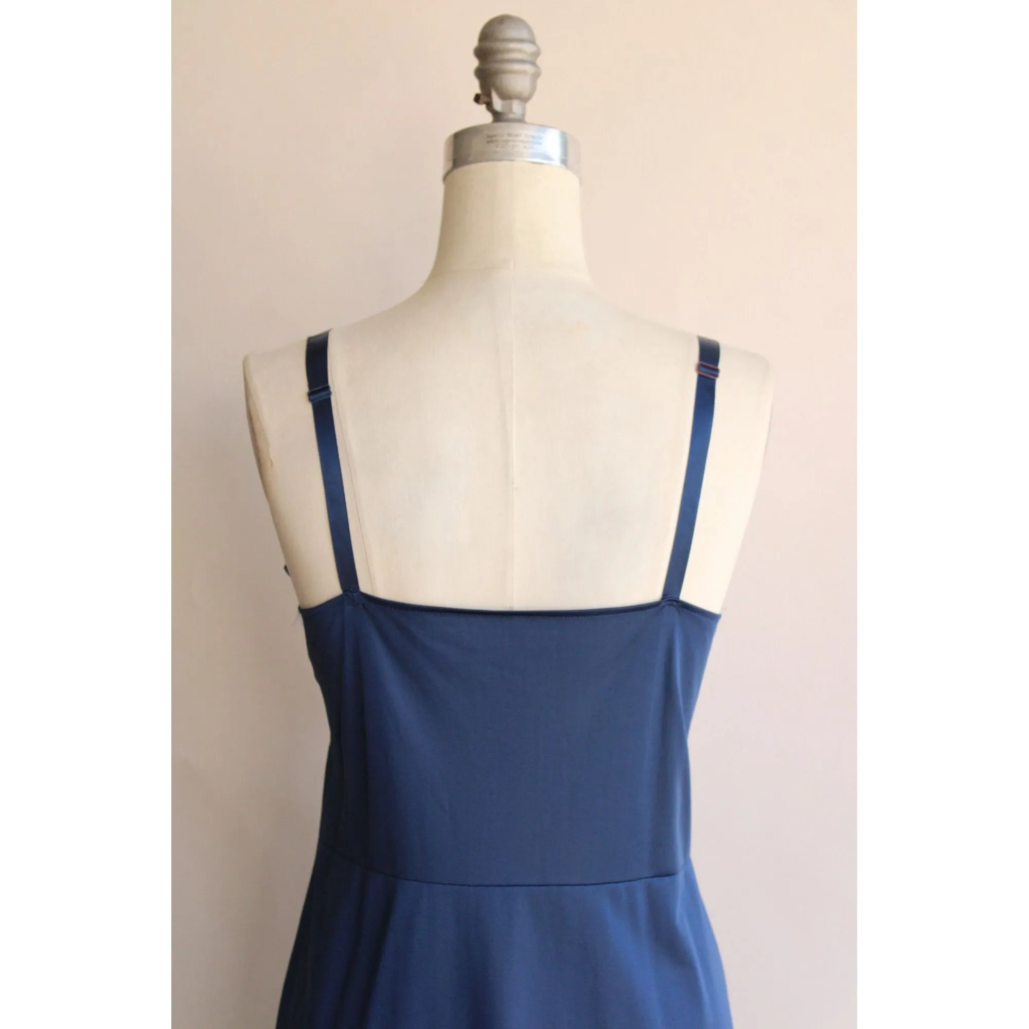 Vintage 1970s 1980s Blue Komar Slip Size 38