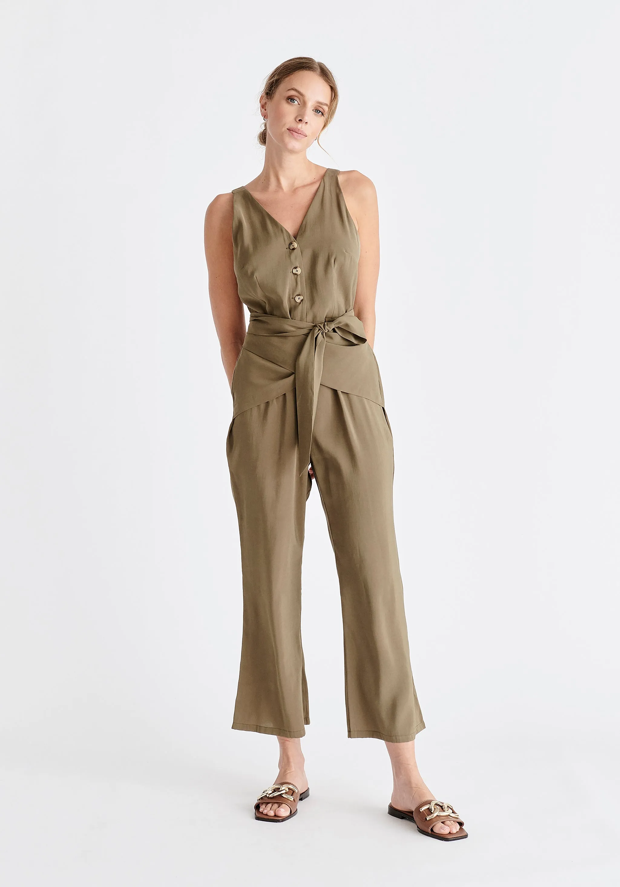 Waist Tie Jumpsuit