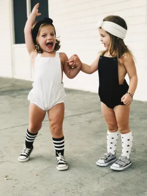 White Boho Baby Romper