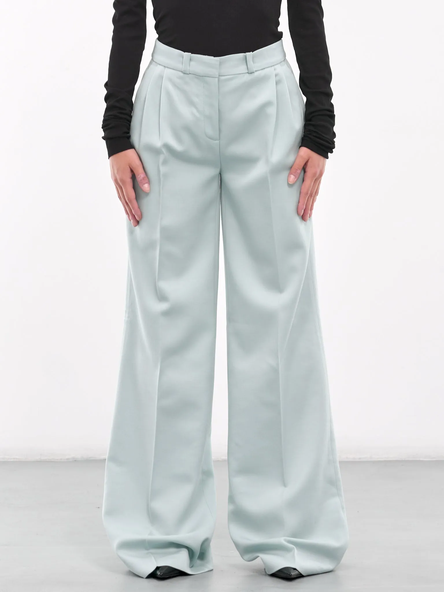 Wide Leg Trousers (COPP90F1005-GREEN)