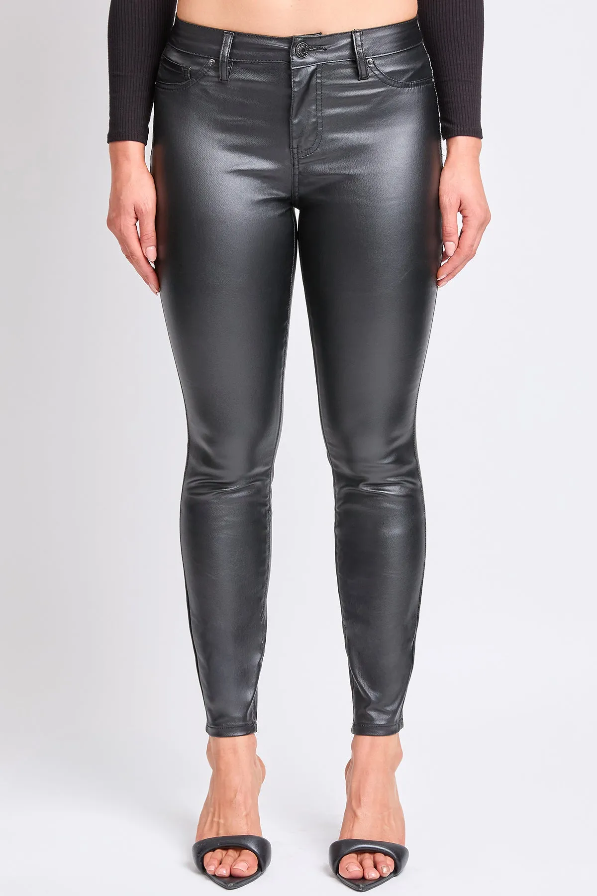 Women's High Rise Skinny Faux Leather Pants