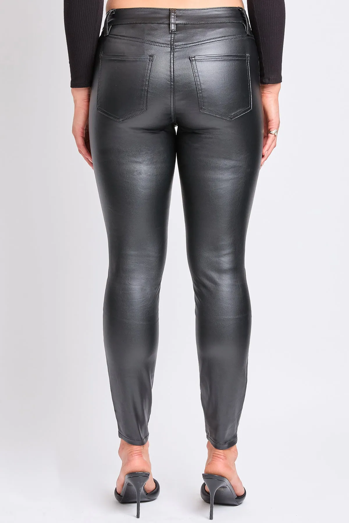 Women's High Rise Skinny Faux Leather Pants