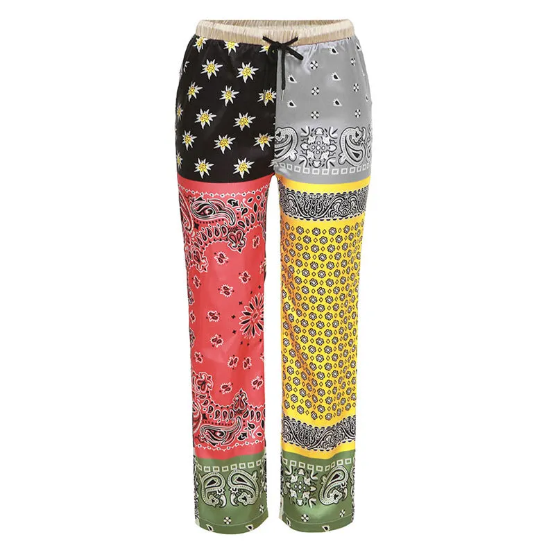 Women's High Waist Digital Printing Pants