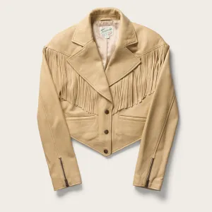 Women's Western Leather Fringe Jacket