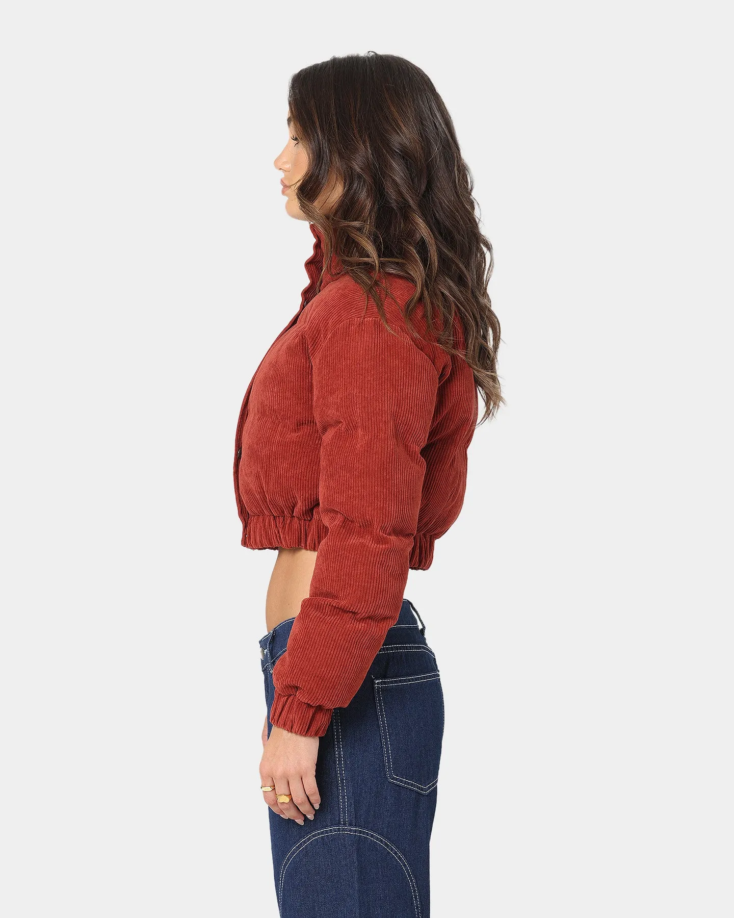 XXIII Women's Elodie Corduroy Puffer Jacket Rouge