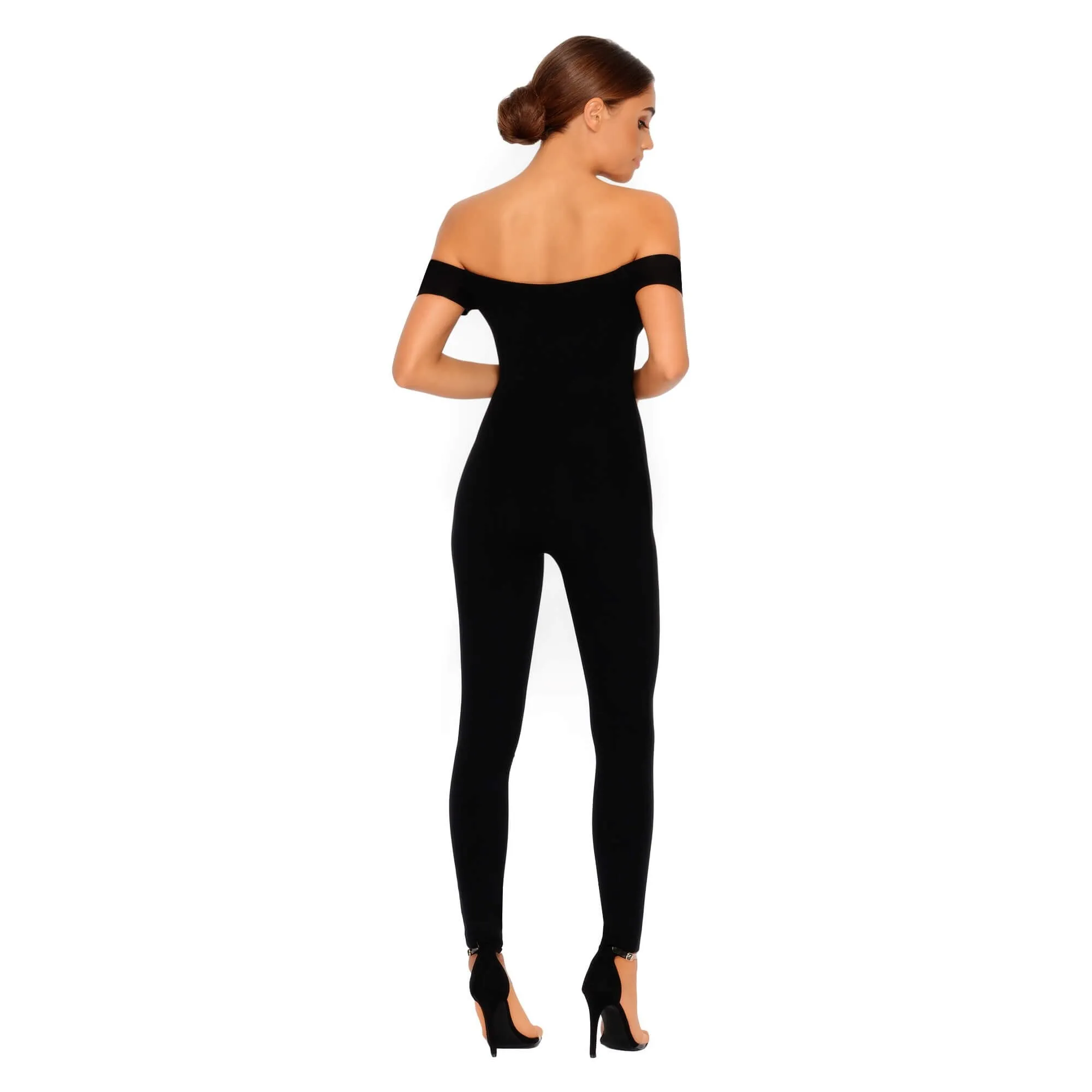 You Can't Handle V Double Layered Jumpsuit in Black