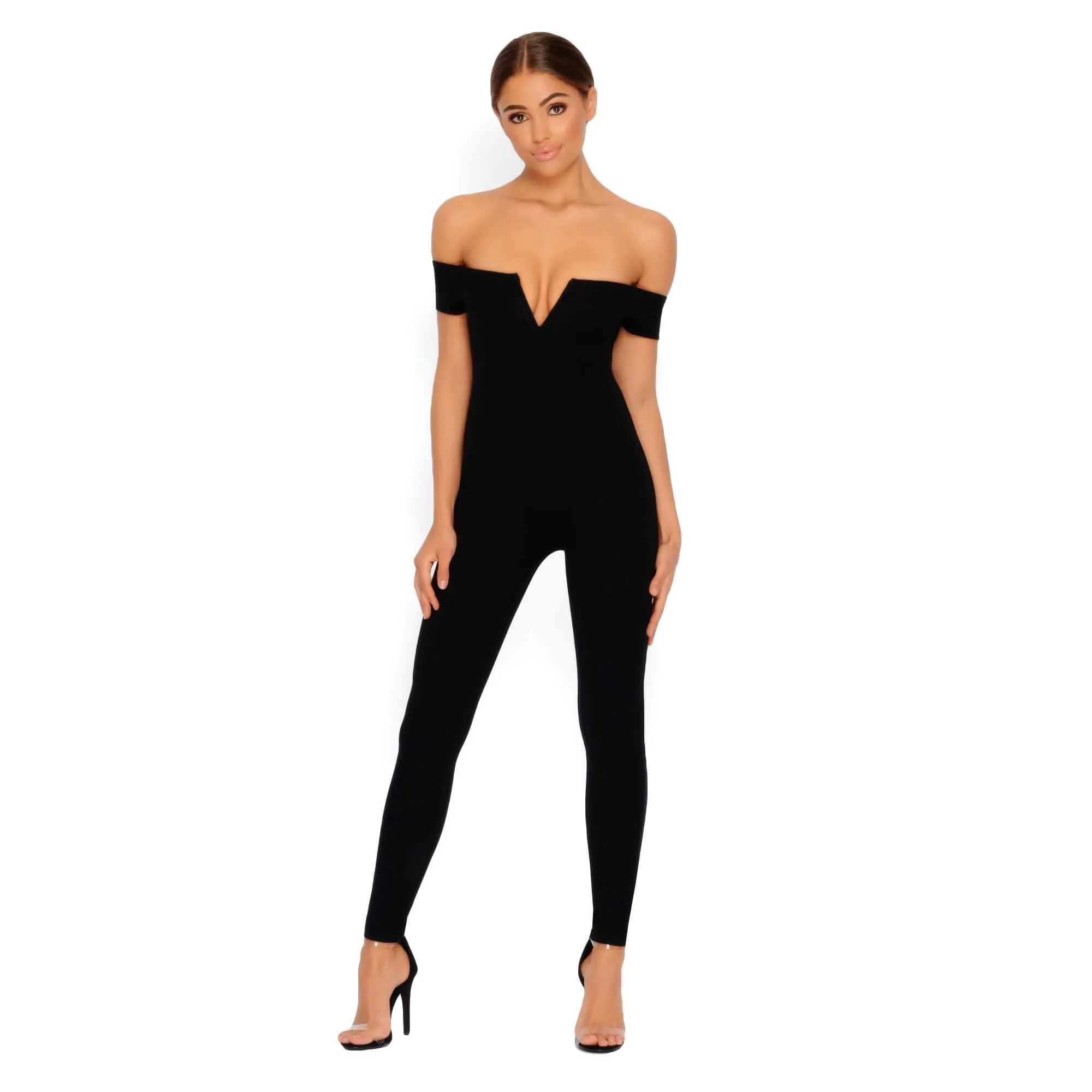 You Can't Handle V Double Layered Jumpsuit in Black