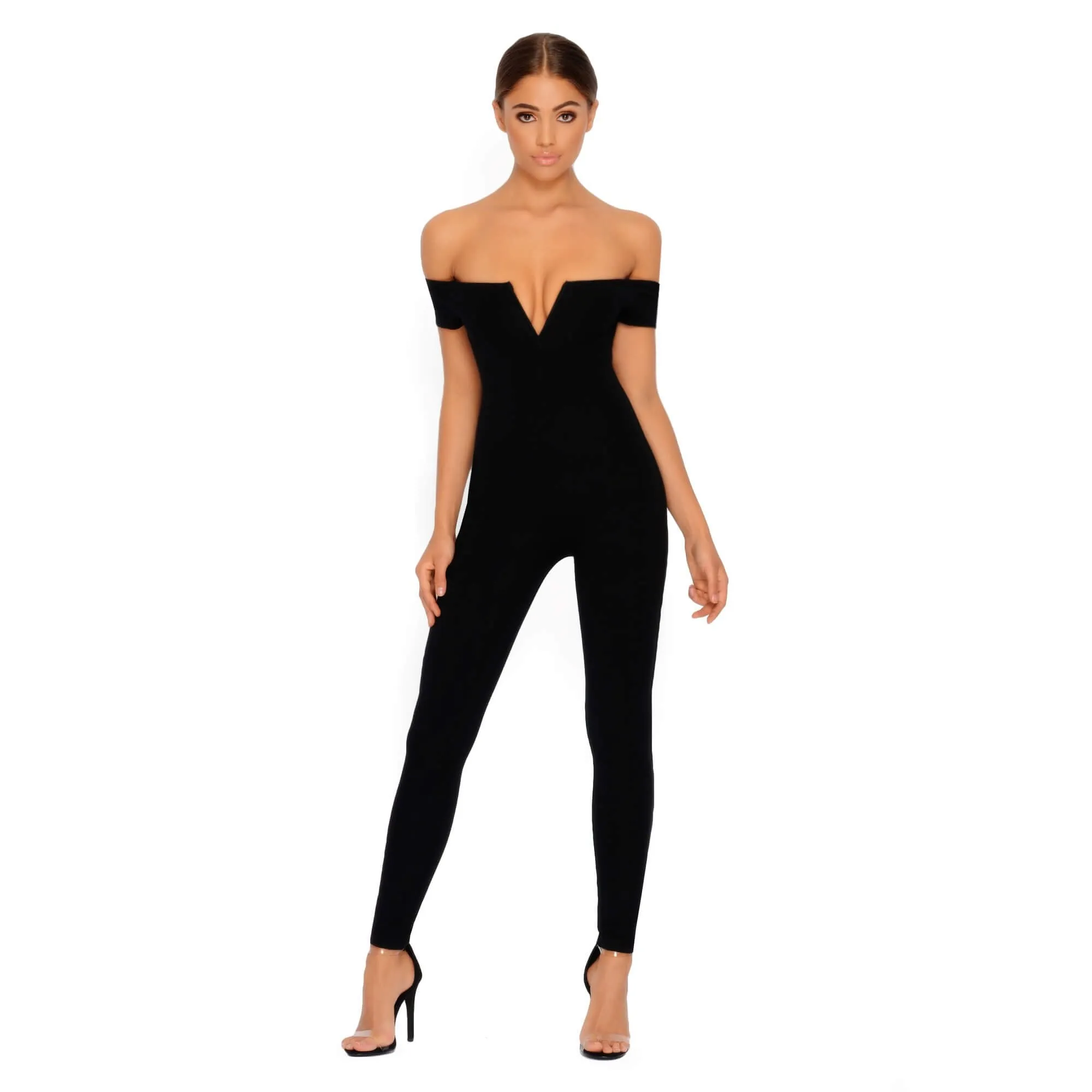 You Can't Handle V Double Layered Jumpsuit in Black