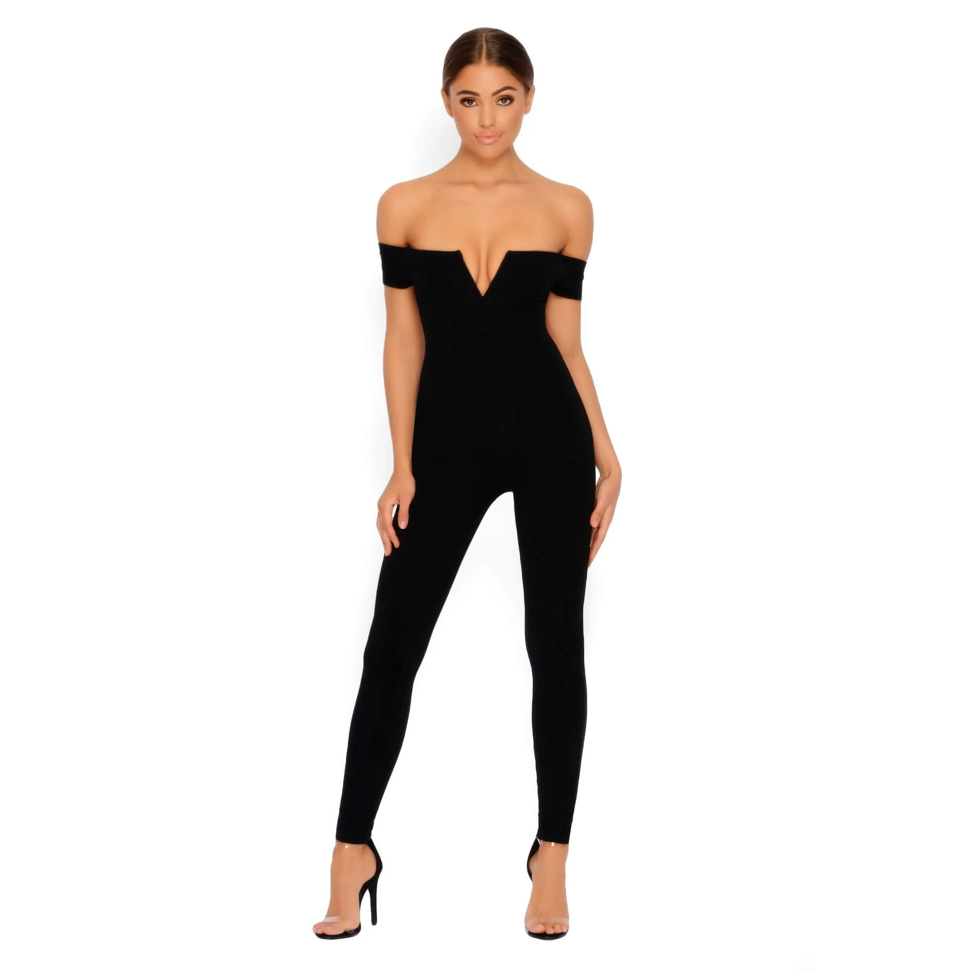 You Can't Handle V Double Layered Jumpsuit in Black